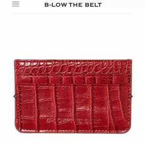 FABITFUN X B-LOW THE BELT CROC CARD CASE NEW